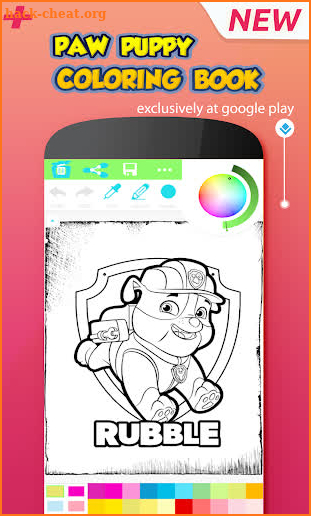 Paw Puppy - Pups Patrol Coloring Game screenshot