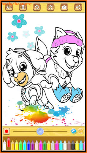 Paw Pups - Puppy Rescue Coloring Book screenshot