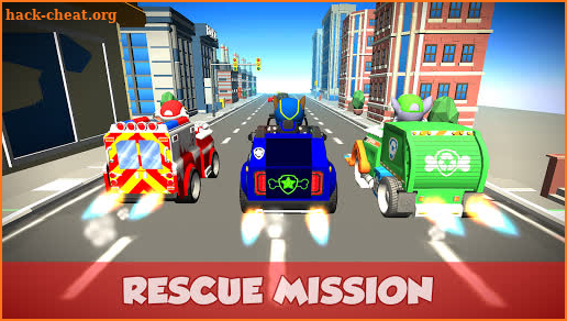 Paw Racing Traffic adventure - Save the pups screenshot