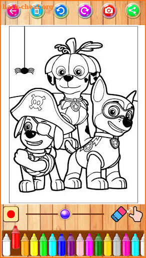 paww coloring puppy patroll game screenshot