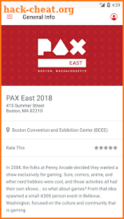 PAX East Mobile App screenshot