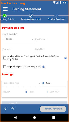 Pay Stub Generator: Get Paycheck Stubs Online screenshot