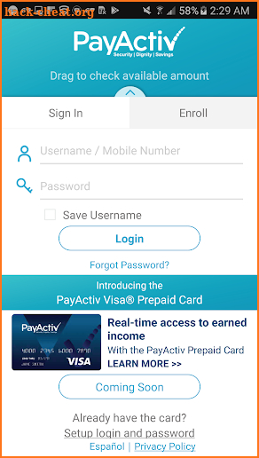 PayActiv screenshot