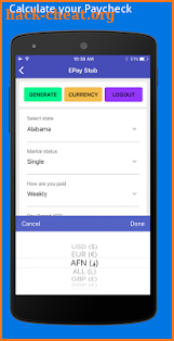 PayCheck Paystub Calculator Pro screenshot