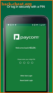 Paycom screenshot