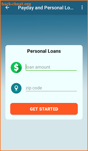 Payday and Personal loans online screenshot