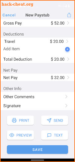 Paystub Maker screenshot