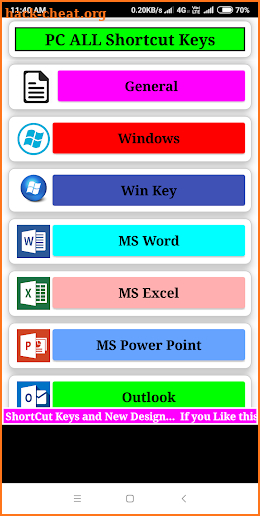 PC All shortcut Key screenshot