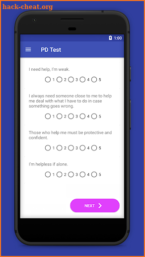 PD Test - Personality Disorders screenshot