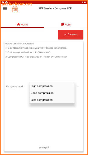 PDF Smaller - Compress PDF & Reduce PDF Size screenshot