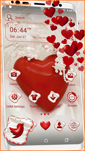 Pearl Heart Launcher Theme screenshot