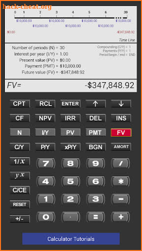 Pearson Financial Calculator screenshot