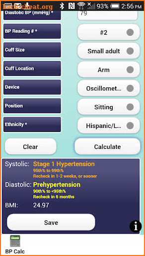 Pedia BP screenshot