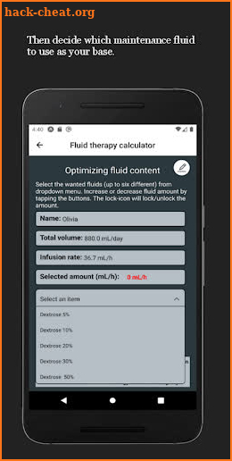 Pediatric IV Fluid Calculator screenshot