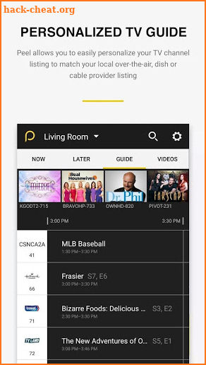 Peel Smart Remote and TV Guide screenshot