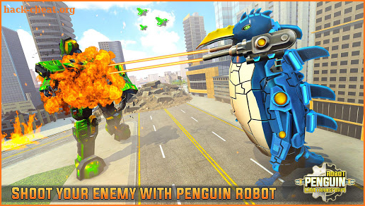 Penguin Robot Car Game: Robot Transforming Games screenshot