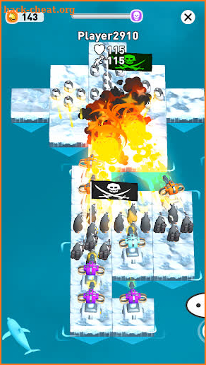 Penguin War Of Raft Challenge screenshot