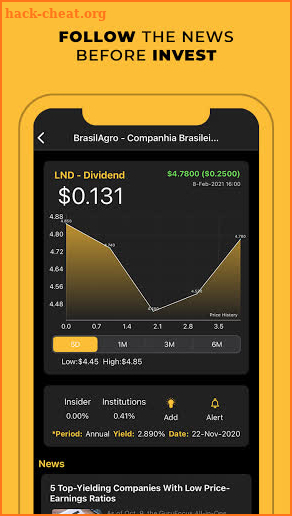 Penny stocks screenshot