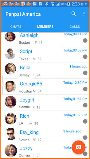 Penpal America - Chat with New Friends in America screenshot