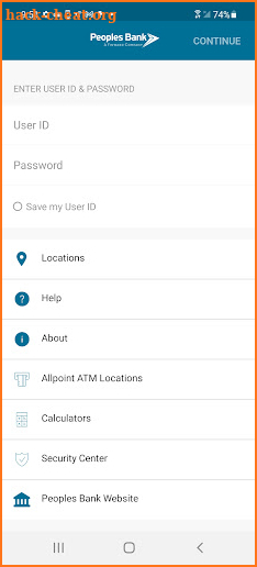 Peoples Bank Mobile screenshot