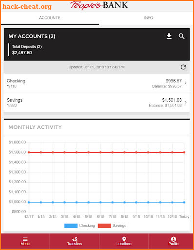 People's Bank of Commerce screenshot