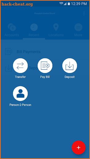 People's United Bank Mobile screenshot