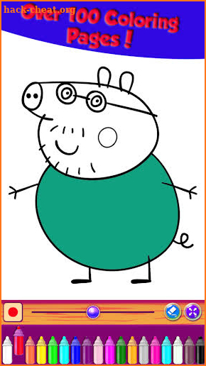 pepa Coloring Book Pig Drawing Game screenshot