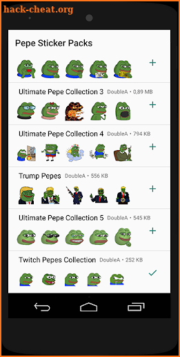 Pepe Stickers Collection - WAStickerApps screenshot