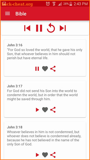 PepLamb's ESV Audio Bible screenshot