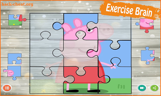 Peppa Puzzle For Kids-Pink Pig screenshot