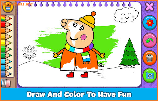 Peppo Piglet: Coloring Book for Rebecca screenshot