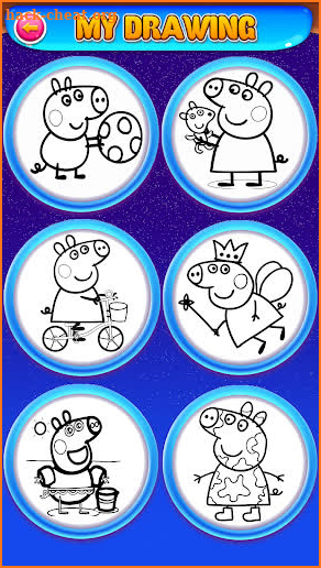 peppo pink coloring pigs screenshot