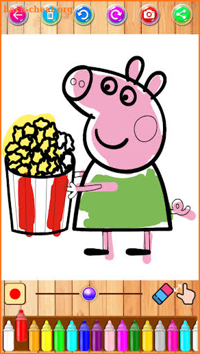 peppo pink coloring pigs screenshot