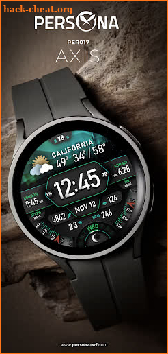 PER017 Axis Digital Watch Face screenshot