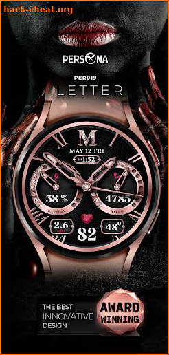 PER019 Letter Watch Face screenshot