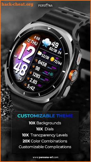 PER38 Digital Watch Face screenshot