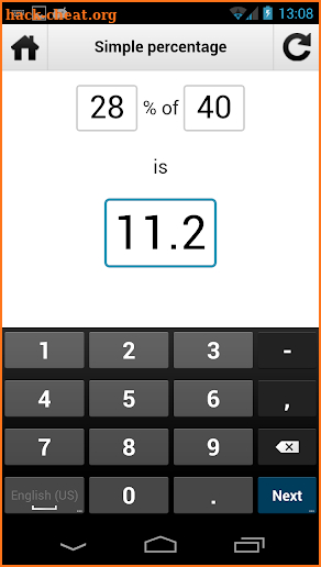 Percentage Calculator v1 PRO screenshot