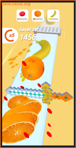 Perfect fruit cutting screenshot