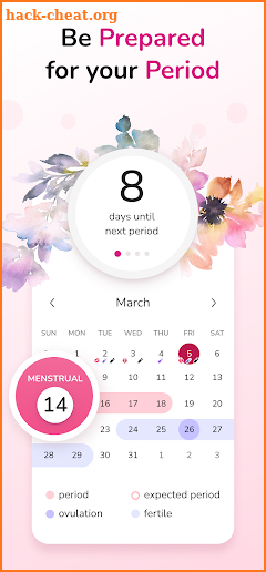 Period Tracker and Calendar screenshot