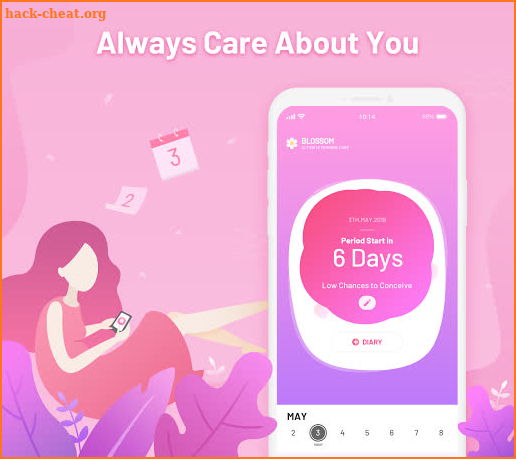 Period Tracker Blossom - Ovulation Calendar APP screenshot