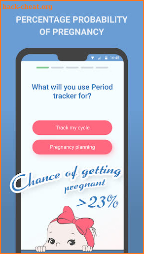 Period tracker, calendar, ovulation, cycle screenshot