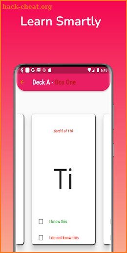 Periodic Table Flashcard screenshot