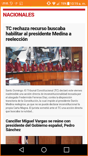 Periódico el Nacional screenshot