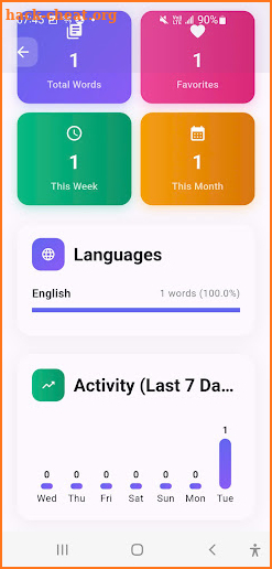 Personal Dictionary screenshot