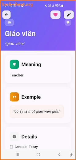 Personal Dictionary screenshot