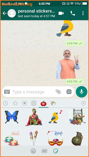 Personal stickers Maker for WhatsApp screenshot