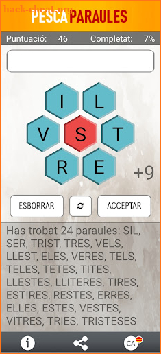 Pesca paraules screenshot
