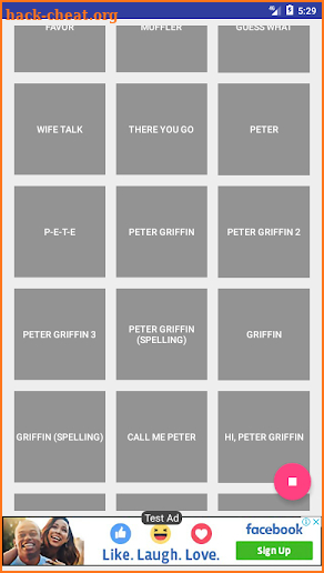 Peter Griffin Soundboard screenshot