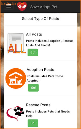 Pets Adoption: Adopt Rescue Losts And Daily Posts screenshot