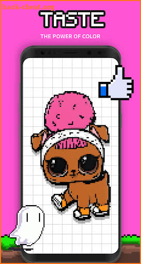 PETS Surprise Number Coloring Books - Pixel Art screenshot